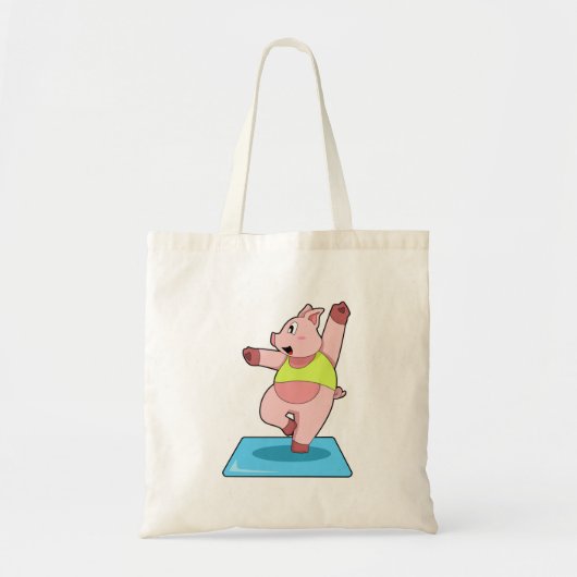 Varken op Yoga Fitness Tote Bag (Voorkant)