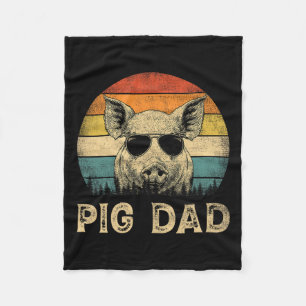 Varken Pap Varken Liefhebbers Papa Vaderdag Fleece Deken