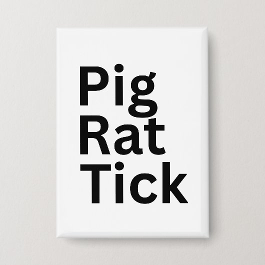 Varken Rat Tick PRT Button (Voorkant)
