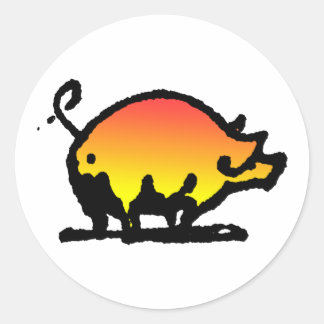 varken ronde sticker