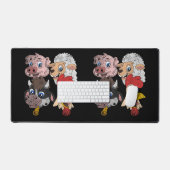 Varken Schaap Koe Kip Kinderen Peuters Grappige Bo Bureaumat (Keyboard & Muis)