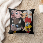 Varken Schaap Koe Kip Kinderen Peuters Grappige Bo Kussen (Deken)