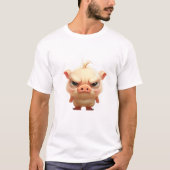 Varken Schattige Schattig Humoristische Illustrati T-shirt (Voorkant)