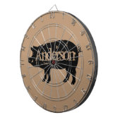 varken silhouet aangepaste dartboard dartbord (Voorkant Rechts)