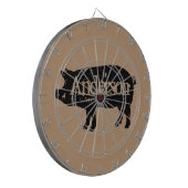  varken silhouet aangepaste dartboard dartbord (Voorkant Links)