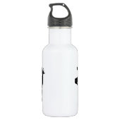 varken silhouet aangepaste stalen waterfles waterfles (Achterkant)