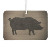 Varken Silhouet Rustieke Stijl Luchtverfrisser (Voorkant)