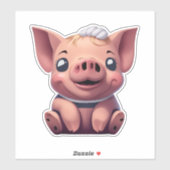 Varken Stickers waar kunst voldoet aan Stickers (Vel)