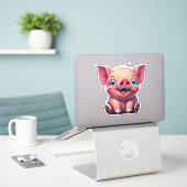 Varken Stickers waar Sticker liefhebbers zich vere (Laptop op bureau)