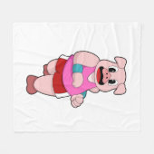 Varken tijdens uitvoering fleece deken (Voorkant (Horizontaal))