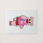 Varken tijdens uitvoering legpuzzel (Horizontaal)