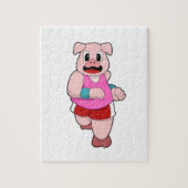 Varken tijdens uitvoering legpuzzel (Verticaal)