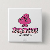 Varken uit! vierkante button 5,1 cm (Voorkant)