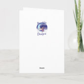 Varken Verjaardag Met taart en kaarsen Spelen op w Bedankkaart (Achterkant)