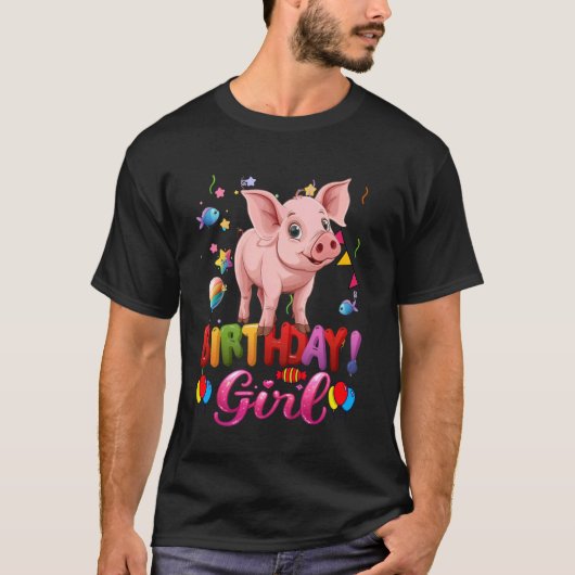 Varken Verjaardag Prinses Meisje Is Mijn Verjaarda T-shirt (Voorkant)