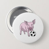 Varken Voetballer Voetbal Ronde Button 7,6 Cm (Voorkant /achterkant)