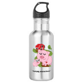 varken waterfles  (Voorkant)