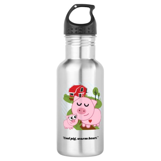 varken waterfles  (Voorkant)