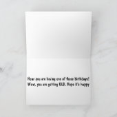 VARKEN ZEGT WAT PLEZIER ** VOLWASSEN VERJAARDAG ** KAART (Binnen)