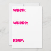 Varken zwemmen in feest Pet Aankondiging (Achterkant)