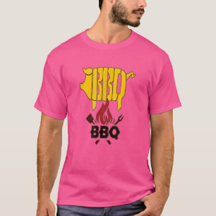 Varken zwijn varkens barbecue zomer picknick feest t-shirt