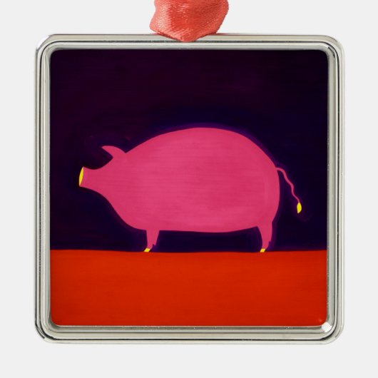 Varkens 1998 metalen ornament (Voorkant)