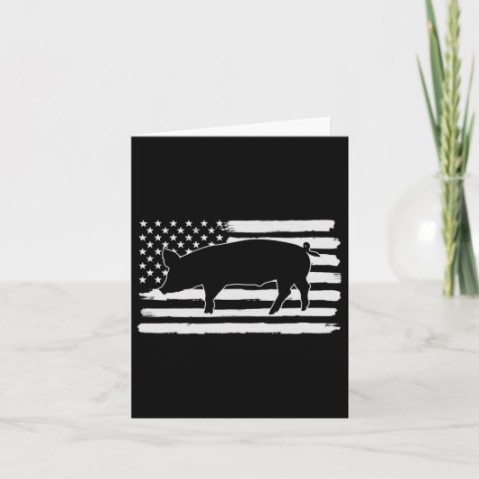 Varkens 4 juli VS Vlag VS Amerika Kaart (Voorkant)