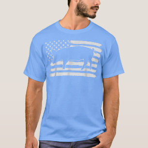 Varkens 4 juli VS vlag VS Amerika T-shirt