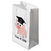 Varkens Afstuderen 20XX Klein Cadeauzakje (Voorkant Gekanteld)
