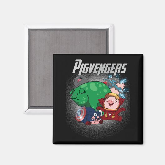 Varkens Assemble Super Animal Hero Pig Lovers Magneet (Voorkant / Achterkant)