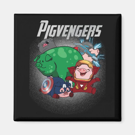 Varkens Assemble Super Animal Hero Pig Lovers Magneet (Voorkant)