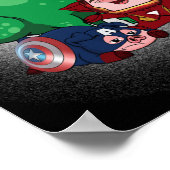 Varkens Assemble Super Animal Hero Pig Lovers Poster (Hoek)