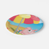 Varkens bij de Borden van het doorsnedepapier Papieren Bordje (Gekanteld)