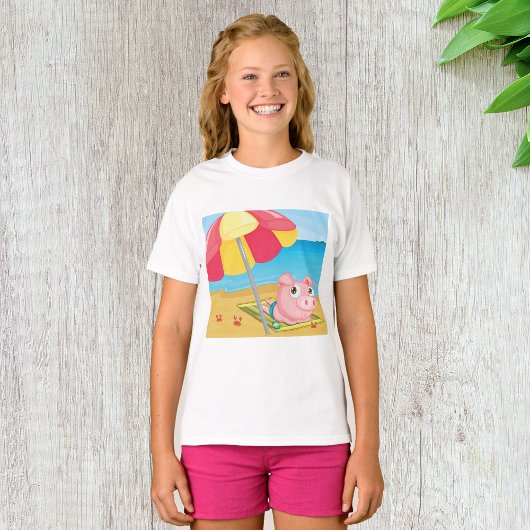 Varkens bij de strandmeisjes t-shirt