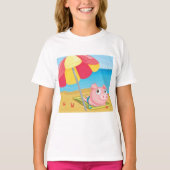 Varkens bij de strandmeisjes t-shirt (Voorkant)