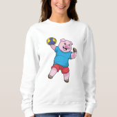 Varkens bij handbalsport trui (Voorkant)