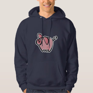 Varkens; Blauw Hoodie