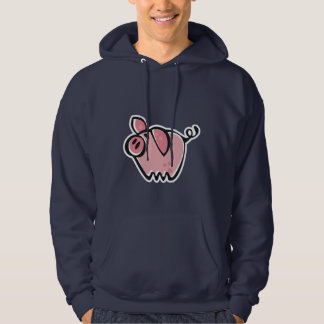 Varkens; Blauw Hoodie
