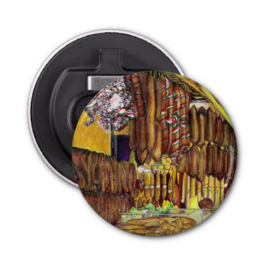 Varkens, Boedapest Button Flesopener (Voorkant)