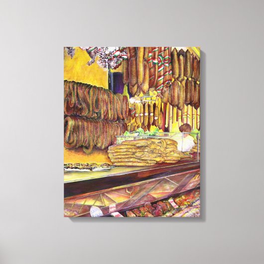 Varkens, Boedapest Canvas Afdruk (Voorkant)