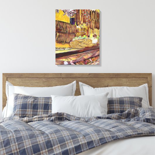 Varkens, Boedapest Canvas Afdruk (Insitu (Slaapkamer))