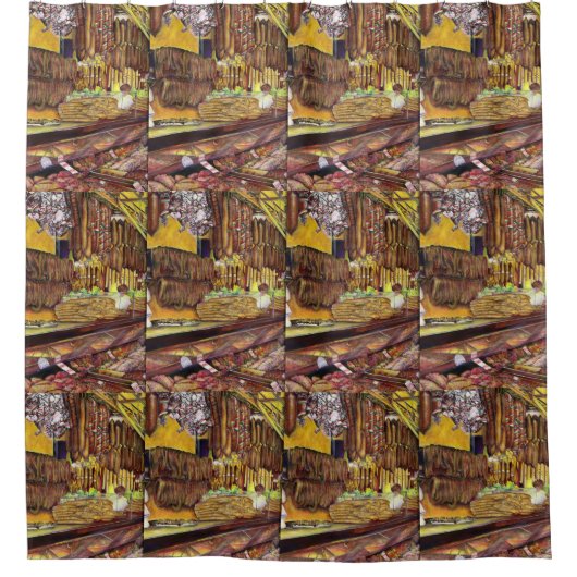 Varkens, Boedapest Douchegordijn (Voorkant)