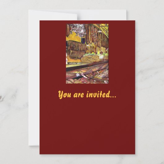 Varkens, Boedapest Magnetische Uitnodiging (Voorkant)