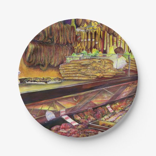 Varkens, Boedapest Papieren Bordje (Voorkant)