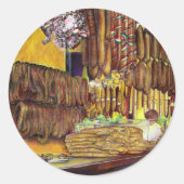 Varkens, Boedapest Ronde Sticker (Voorkant)