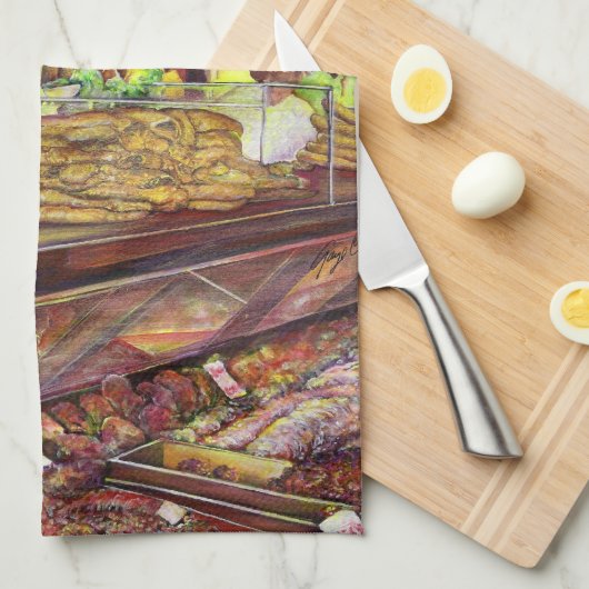 Varkens, Boedapest Theedoek (Quarter Fold)