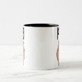 Varkens Boerderij Tweekleurige Koffiemok (Center)