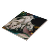 Varkens, c.1912 (olie op doek) tegeltje (Zijkant)