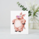 Varkens, cerdo, porco, Schwein, cochon Briefkaart (Staand voorkant)