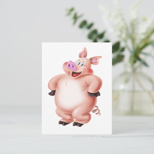 Varkens, cerdo, porco, Schwein, cochon Briefkaart (Staand voorkant)